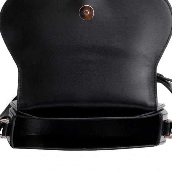 Authentic VERSACE Black Calf Leather Mini Greca Goddess Shoulder Bag - Picture 8 of 11